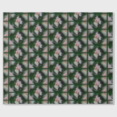 Roze Iris Energies Abstracte Floral Art Cadeaupapier (Vlak)