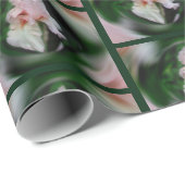 Roze Iris Energies Abstracte Floral Art Cadeaupapier (Rol Hoek)