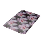 Roze Iris Flower Pattern Badmat (Gekanteld)