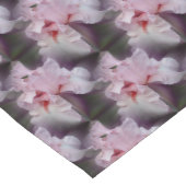 Roze Iris Flower Pattern Korte Tafelloper (Hoek)