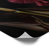 Roze Iris Flowers Art Print Poster (Hoek)