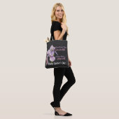 Roze Iris Love Moederdag Tote Bag (Op model)