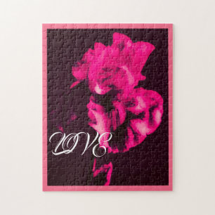 Roze Iris Love Puzzle Legpuzzel