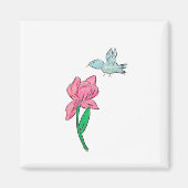 Roze Iris Magneet (Voorkant)