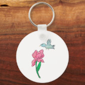 Roze Iris Sleutelhanger (Voorkant)