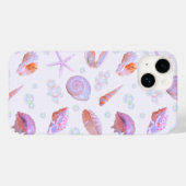 Roze Iriserende Mermaidcore Zee Schelp Parel Y2K Case-Mate iPhone Case (Achterkant (horizontaal))