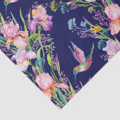 Roze irissen en kolibries tissuepapier (Detail)