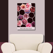 Roze is alles wat ik heb! 11 Afbeeldingen Hexagon Poster