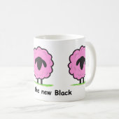 Roze is de New Black - schaap mok (Voorkant rechts)