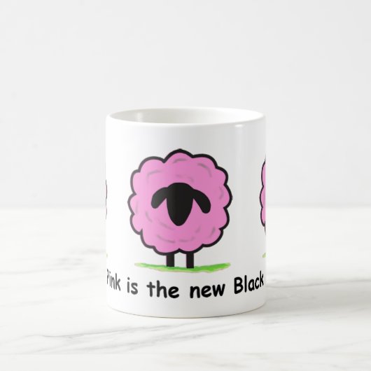 Roze is de New Black - schaap mok (Center)
