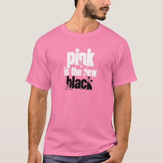 Roze is de Nieuwe Zwart T-shirt (Voorkant)
