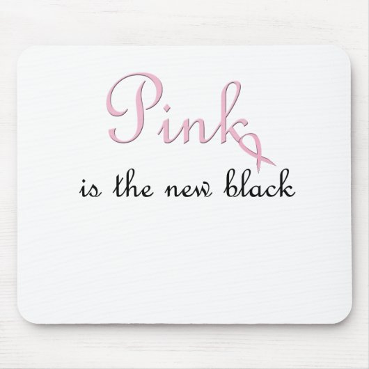 roze is de nieuwe zwarte muismat (Voorkant)