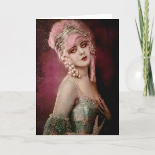 Roze is een goede zaak feestdagen kaart (Voorkant)