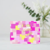 Roze is mij briefkaart (Staand voorkant)