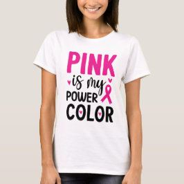 Roze is mijn energiekleur t-shirt
