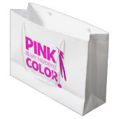 Roze Is Mijn Favoriete Kleur Groot Cadeauzakje (Voorkant Gekanteld)