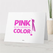 Roze Is Mijn Favoriete Kleur Kaart (Achterkant)