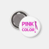Roze is mijn favoriete kleur magneet (Voorkant / Achterkant)