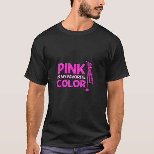 Roze Is Mijn Favoriete Kleur T-shirt (Voorkant)