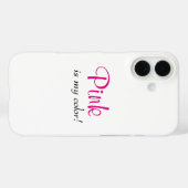 Roze Is Mijn Kleur Schattig Citaat Case-Mate iPhone Case (Achterkant (horizontaal))