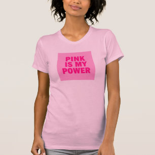 Roze is mijn kracht - Empowering vrouwen T-shirt