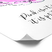 Roze is niet alleen een roze jurk voor meisjes poster (Hoek)