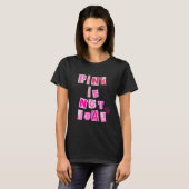 Roze is niet dood met graffiti schedel t-shirt (Voorkant volledig)