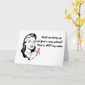 Roze is niet mijn kleur! kaart (Gele Bloem)