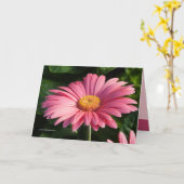 Roze is voor de liefde kaart (Gele Bloem)