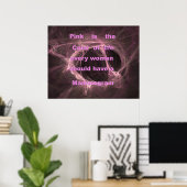 Roze is voor het leven Poster (Thuiskantoor)
