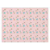 Roze isomisch atoomstootwerk tafelkleed (Voorkant (Horizontaal))