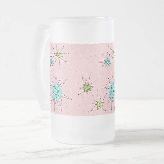 Roze isomische stookolie, geglazuurd Mok (Voorkant links)