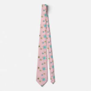 Roze isomische stootstenen necktie stropdas