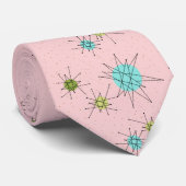 Roze isomische stootstenen necktie stropdas (Opgerold)