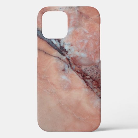 Roze Italiaanse marmer met Flaw Case-Mate iPhone Case (Achterkant)