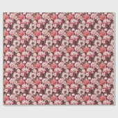 Roze & Ivoor Bloemmix Cadeaupapier (Vlak)