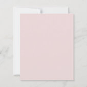 Roze ivoor parels Eerste Communie uitnodiging (Achterkant)
