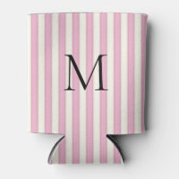 Roze & Ivoor Snoep Strepen Monogrammed