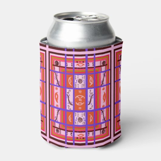 roze jachtroze blikjeskoeler (Blikje Voorkant)