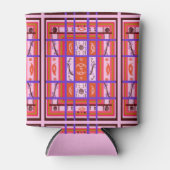 roze jachtroze blikjeskoeler (Voorkant)