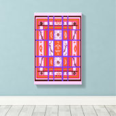 roze jachtroze canvas afdruk (Insitu (Houten vloer))