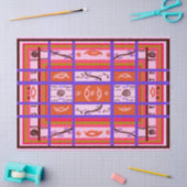 roze jachtroze tissuepapier (Craft)
