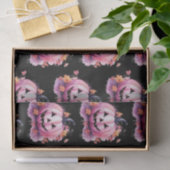 Roze Jack-O' lantaarn Sinaasappel bladeren zwart H Tissuepapier (Geschenk)