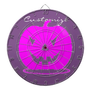 Roze Jack o'lantern Halloween Thunder_Cove Dartbord