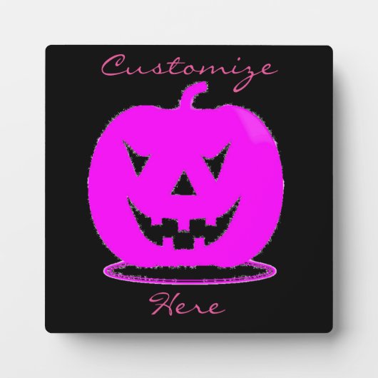Roze Jack o'lantern Halloween Thunder_Cove Fotoplaat (Voorkant)