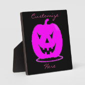 Roze Jack o'lantern Halloween Thunder_Cove Fotoplaat (Voorkant)