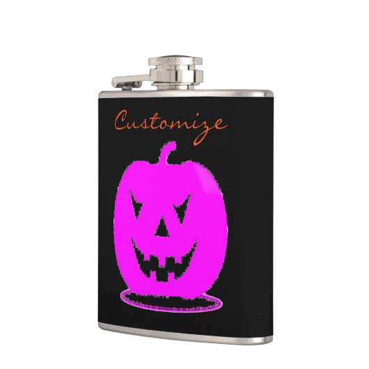 Roze Jack o'lantern Halloween Thunder_Cove Heupfles (Links)
