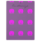 Roze Jack o'lantern Halloween Thunder_Cove Klembord (Achterkant)