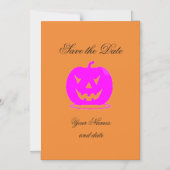 Roze Jack o'lantern Halloween Thunder_Cove Magnetische Uitnodiging (Voorkant)