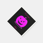 Roze Jack o'lantern Halloween Thunder_Cove Servetten (Hoek)